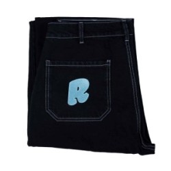 BASIC BLACK BLUE PANTS 