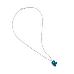 R PENDANT BLUE NECKLACE 