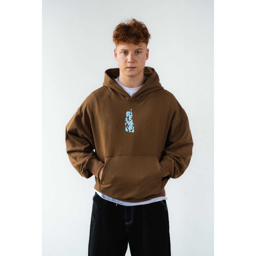 PUFF HOODIE BROWN