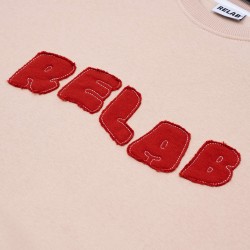 COZY UNIVERSITY BEIGE RED CREWNECK 