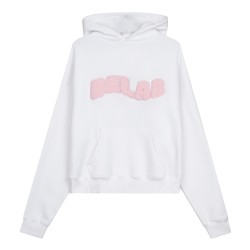 COZY WHITE PINK HOODIE 