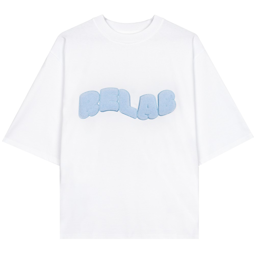 COZY WHITE BLUE T-SHIRT