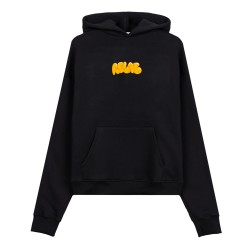 BUBBLE BLACK ORANGE HOODIE 