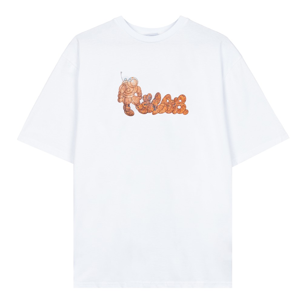 RUST WHITE T-SHIRT