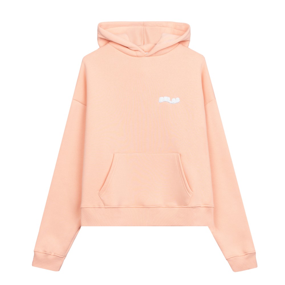 BASIC PEACH FUZZ HOODIE