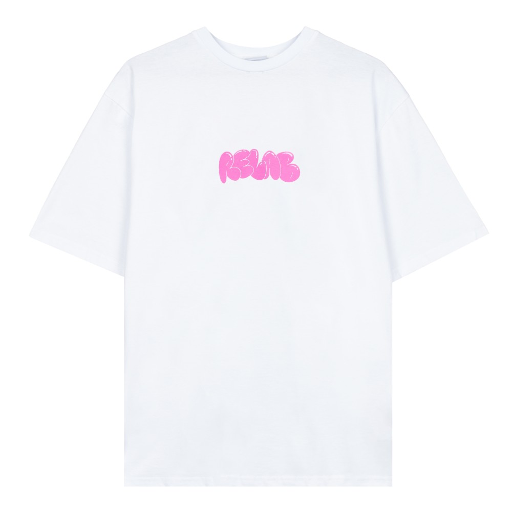 BUBBLE WHITE PINK T-SHIRT