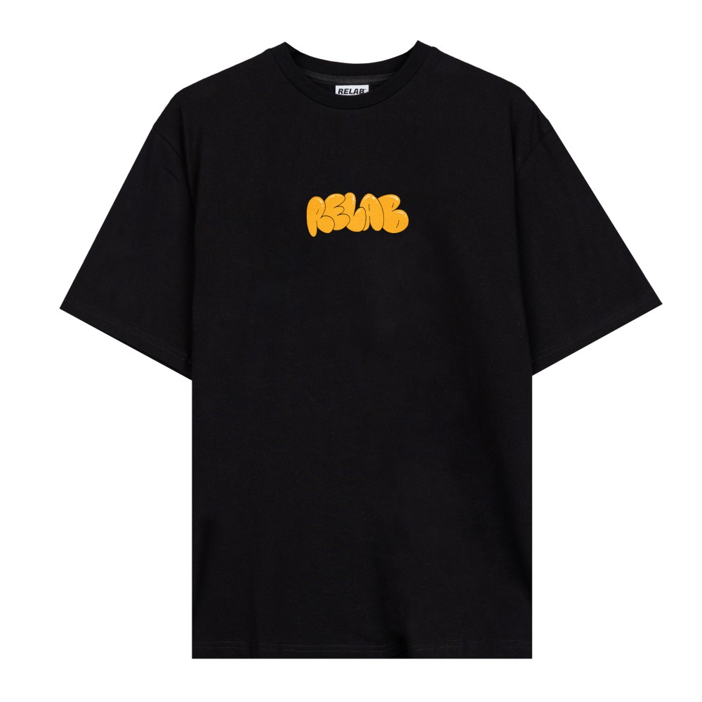 BUBBLE BLACK ORANGE T-SHIRT