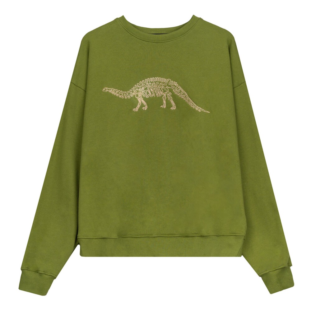 DINO OLIVE CREWNECK