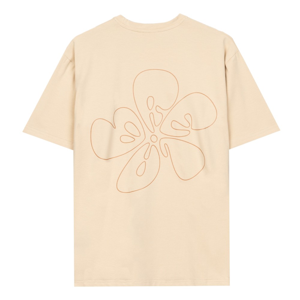 FLOWER BEIGE T-SHIRT