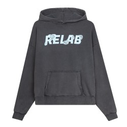 FOAM LOGO WASHED HOODIE 