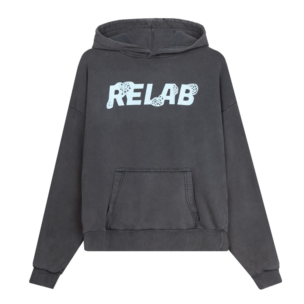 FOAM LOGO WASHED HOODIE