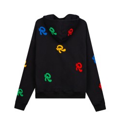 MULTICOLOR BLACK HOODIE 