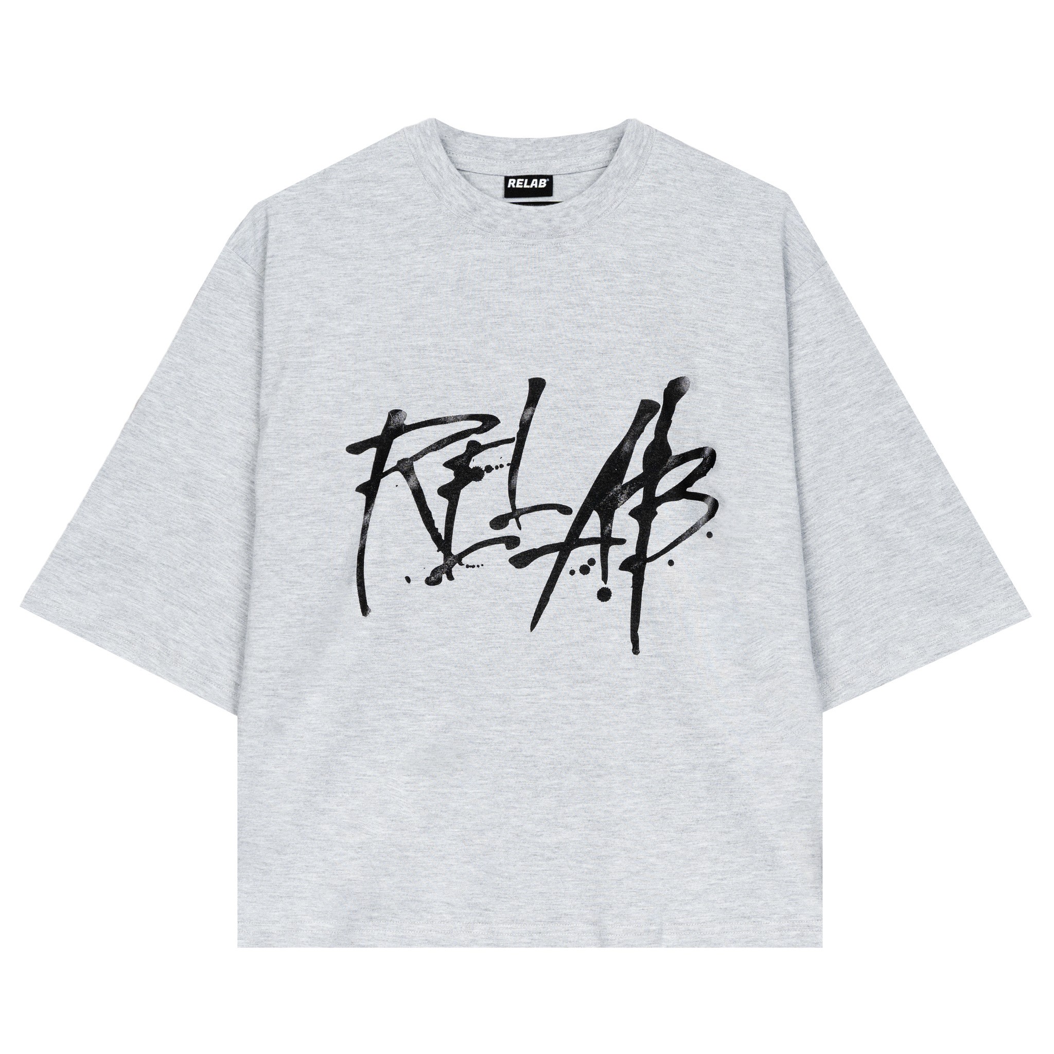 SPLATTER GREY T-SHIRT rozmiar L