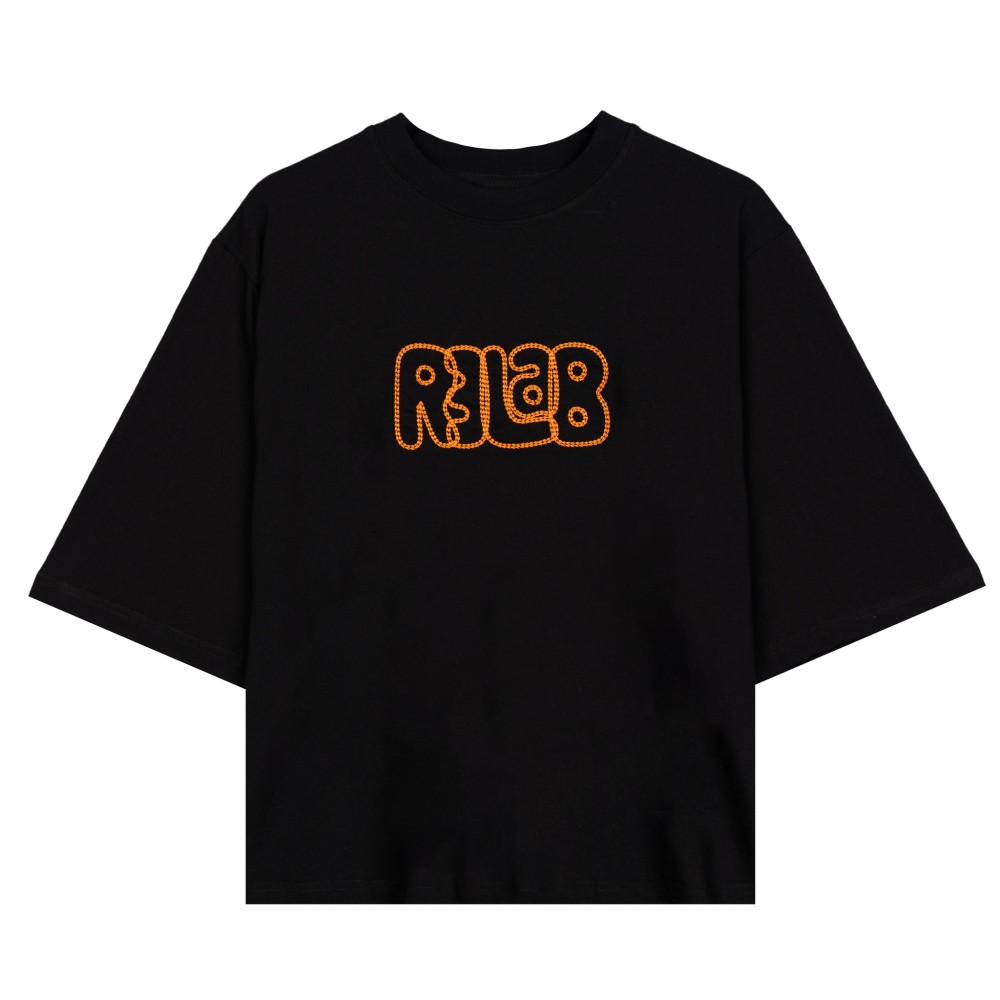 WOBBLY BLACK T-SHIRT