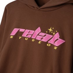 RELAB STUDIOS HOODIE BROWN 