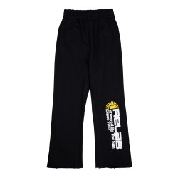 FLARED BLACK SWEATPANTS 