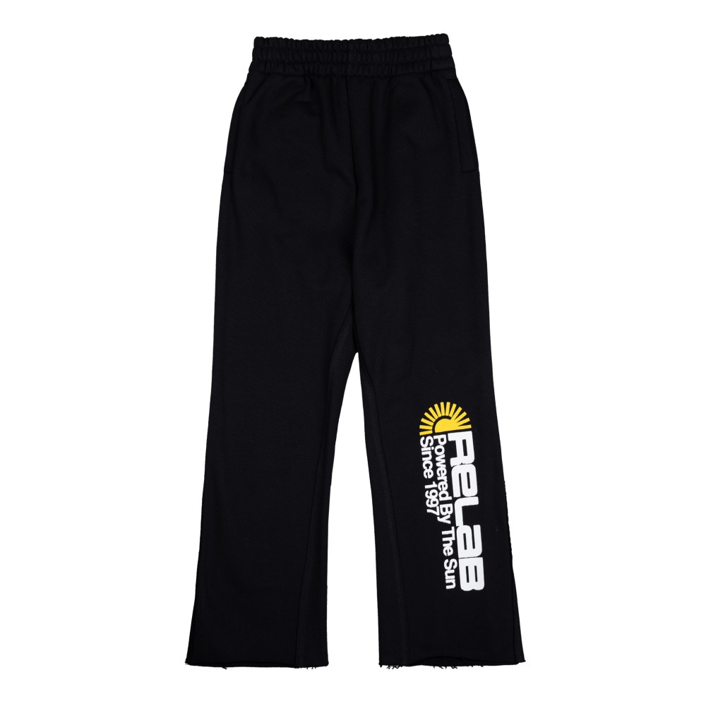 FLARED BLACK SWEATPANTS