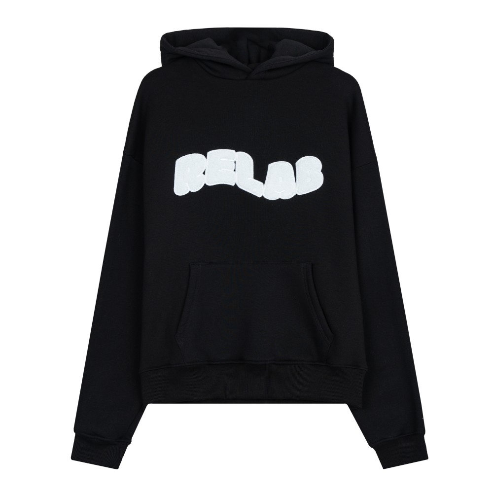 COZY BLACK WHITE HOODIE