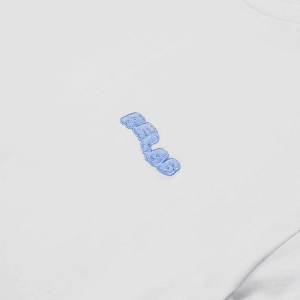 BASIC WHITE BLUE LOGO T-SHIRT