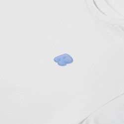 BASIC WHITE BLUE R T-SHIRT 