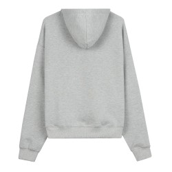 COZY GREY WHITE HOODIE 