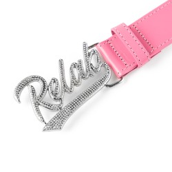 PINK BLING LOGO BELT 