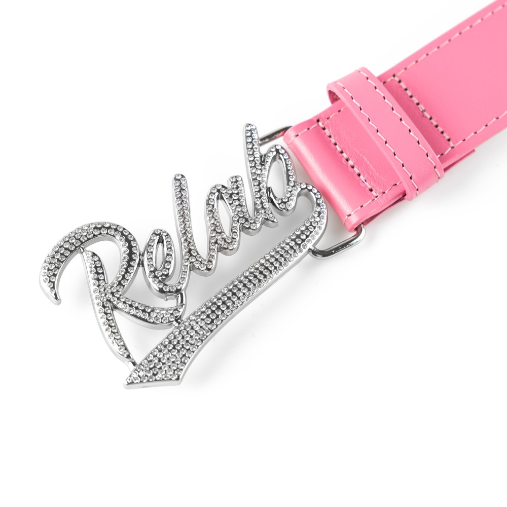 PINK BLING LOGO BELT