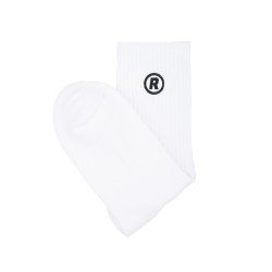 “R” LOGO SOCKS WHITE 