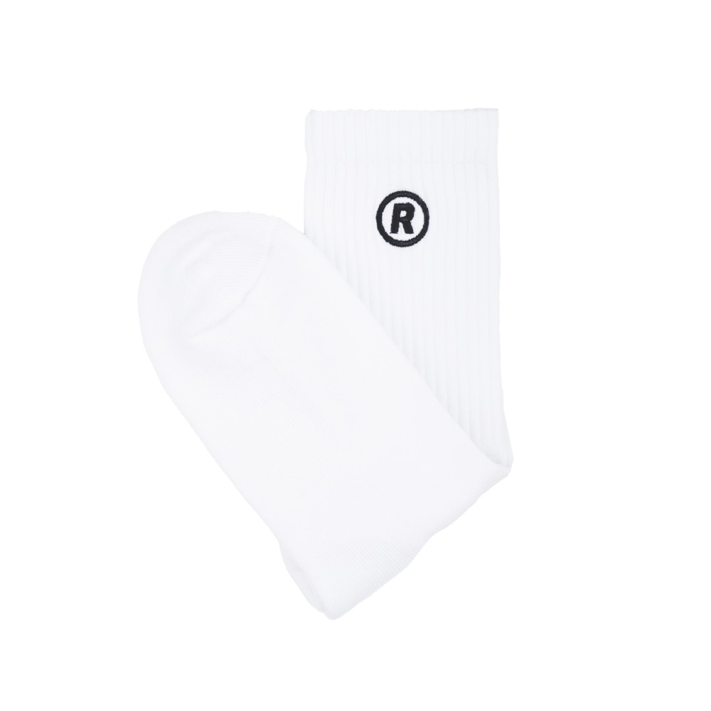 “R” LOGO SOCKS WHITE