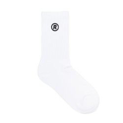 “R” LOGO SOCKS WHITE 