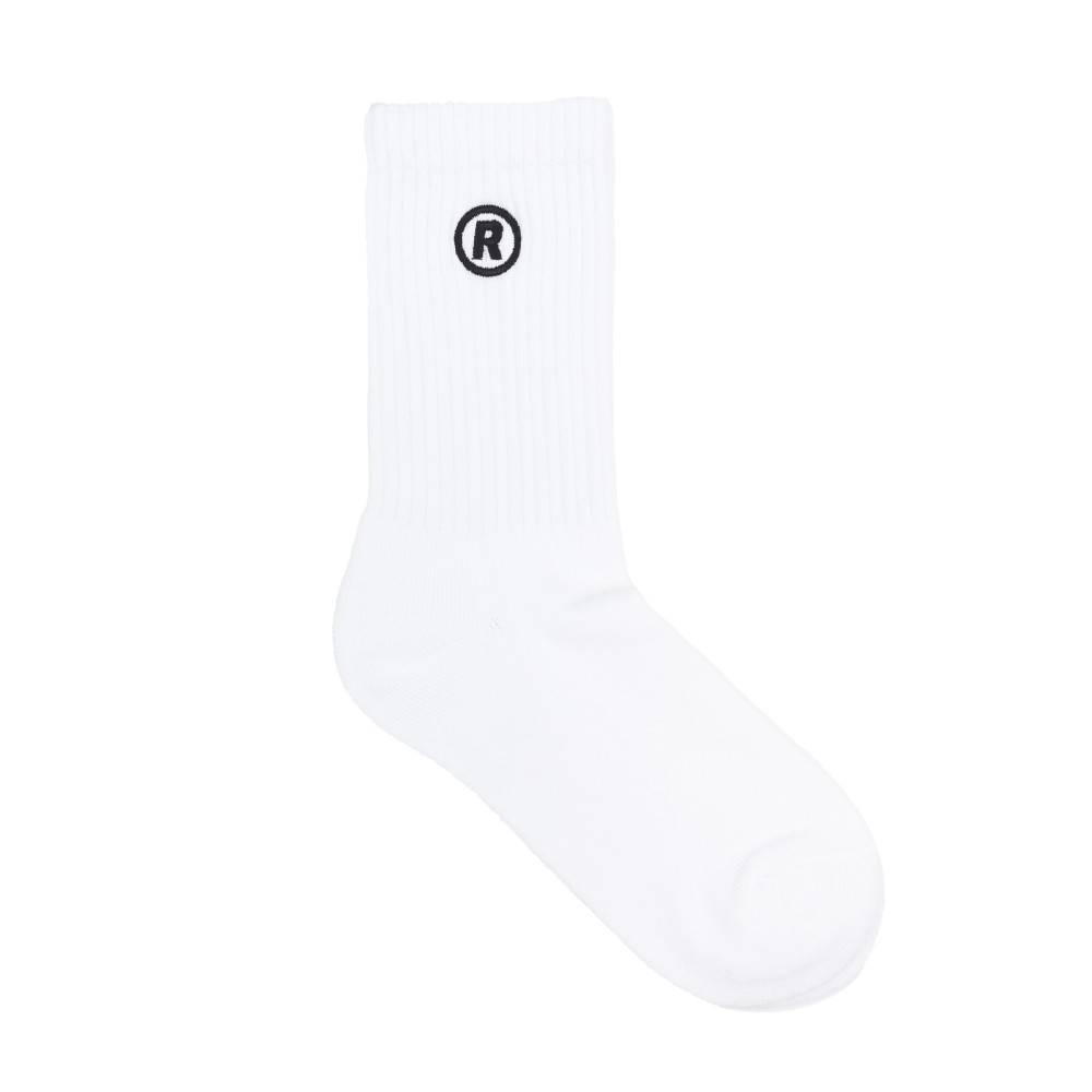 “R” LOGO SOCKS WHITE