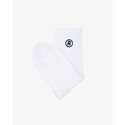 “R” LOGO SOCKS WHITE 