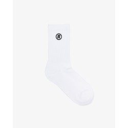 “R” LOGO SOCKS WHITE 