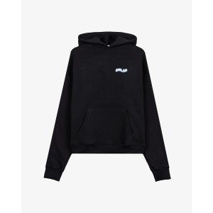 COZY SMALL BLACK BLUE HOODIE