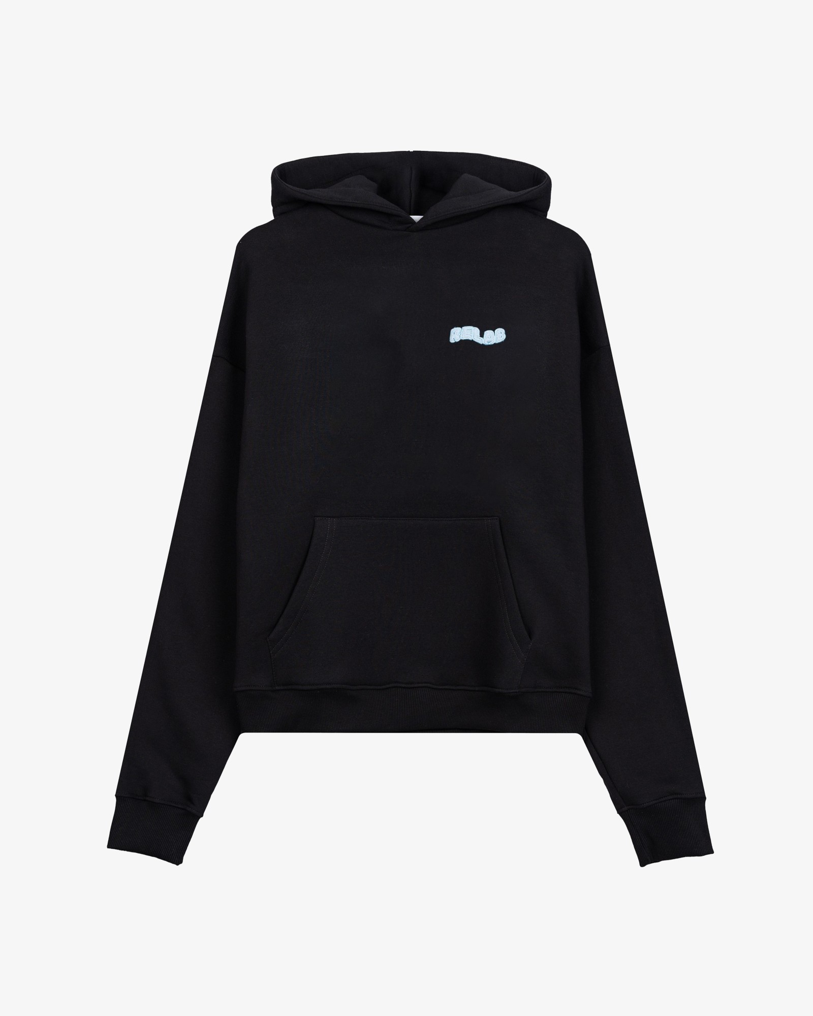 COZY SMALL BLACK BLUE HOODIE