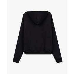 COZY SMALL BLACK BLUE HOODIE 