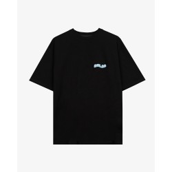 COZY SMALL LOGO BLACK BLUE T-SHIRT 