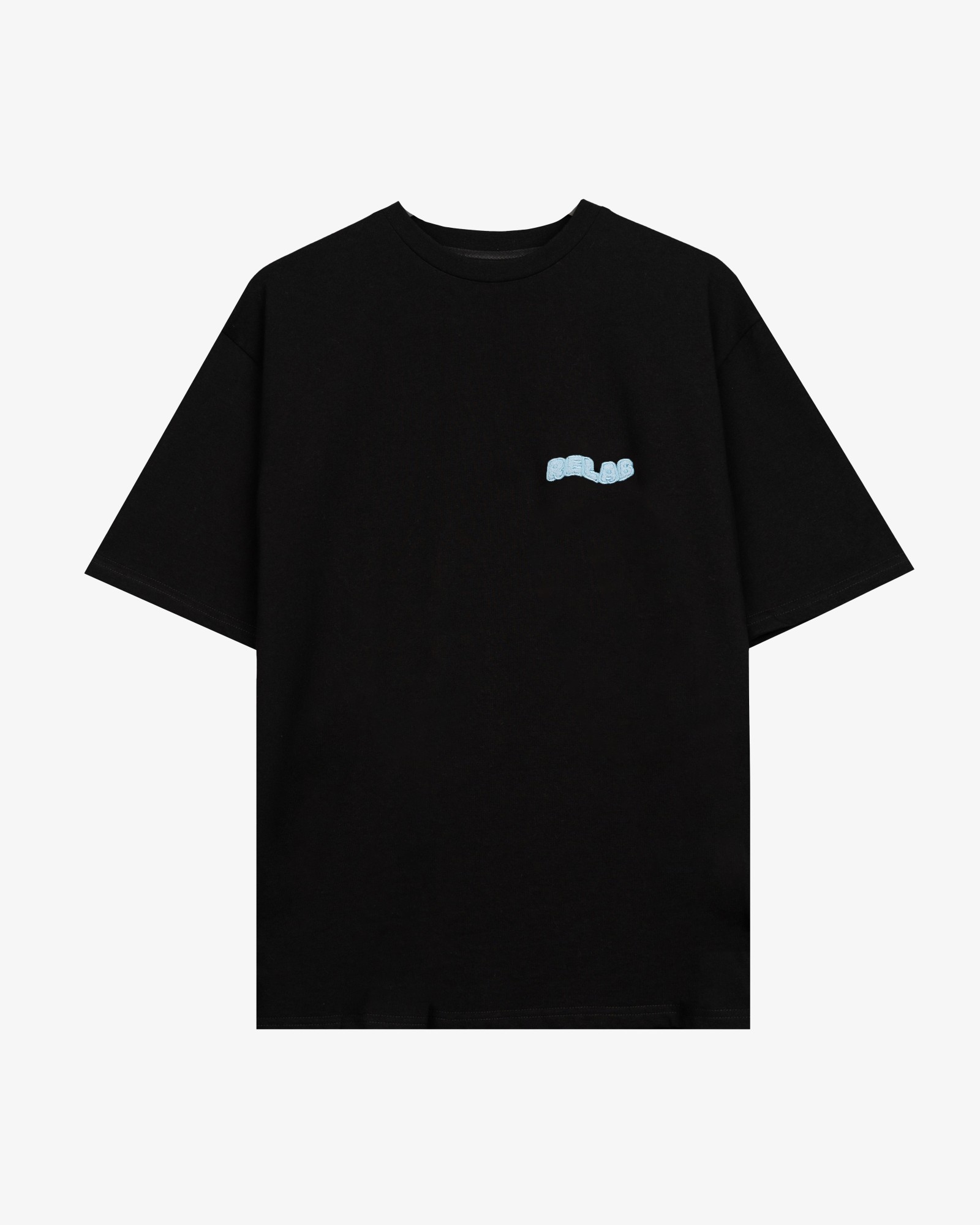 COZY SMALL LOGO BLACK BLUE T-SHIRT