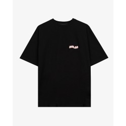 BASIC BLACK PINK LOGO T-SHIRT 