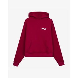 BASIC BURGUNDY HOODIE 