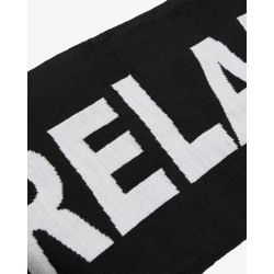 BASIC LOGO BLACK SCARF 