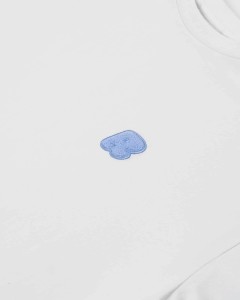BASIC WHITE BLUE R T-SHIRT