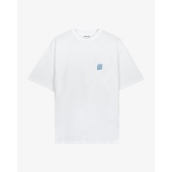 BASIC WHITE BLUE R T-SHIRT 