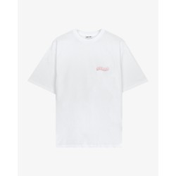 BASIC WHITE PINK LOGO T-SHIRT 