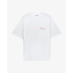 COZY SMALL LOGO WHITE PINK T-SHIRT 