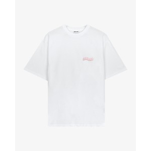 COZY SMALL LOGO WHITE PINK T-SHIRT