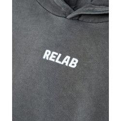 LOGO WASHED WHITE HOODIE 