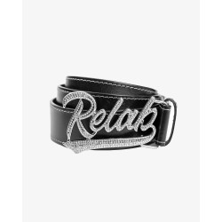 BLACK BLING LOGO BELT 