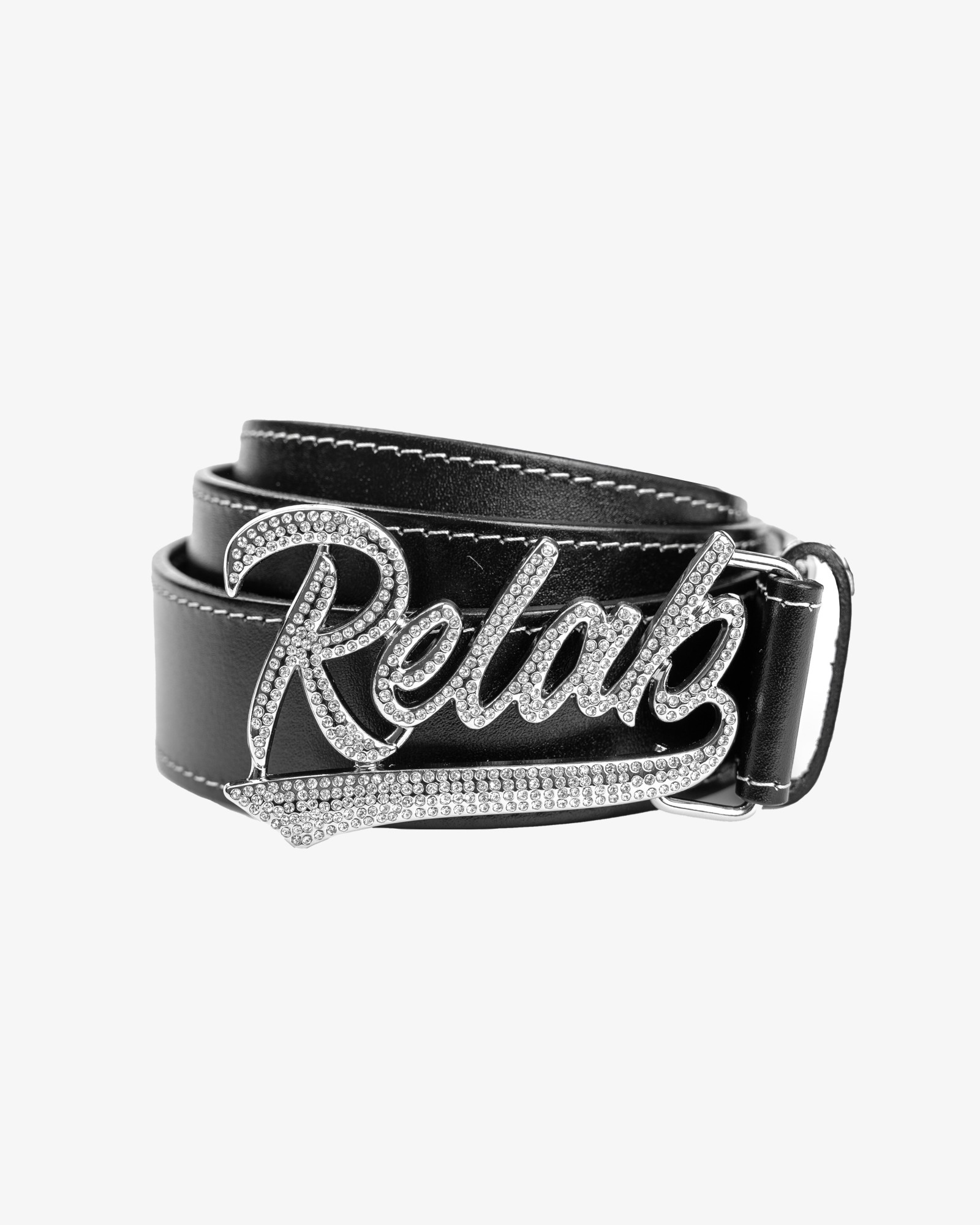 BLACK BLING LOGO BELT