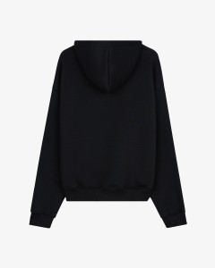 COZY BLACK WHITE HOODIE